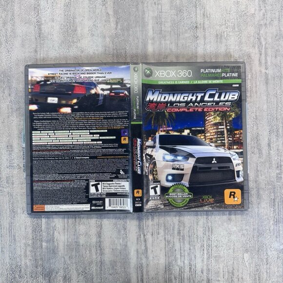 Midnight Club: Los Angeles Edition (Xbox 360) Complete w/ Manual Very Nice - Picture 4 of 4